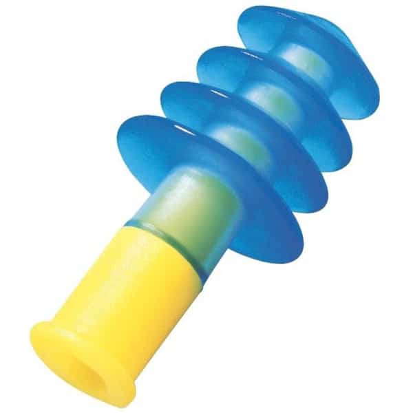 Fusion Reusable Corded Ear Plugs, Flanged Shape, NRR 27 dB, Storage Case, M, Green, 100 Pairs