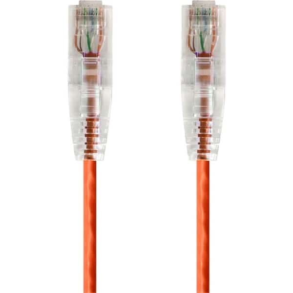 Slim Cat6 Utp Cable 14 ft.Orange, MONOPRICE, Mfr# 14823