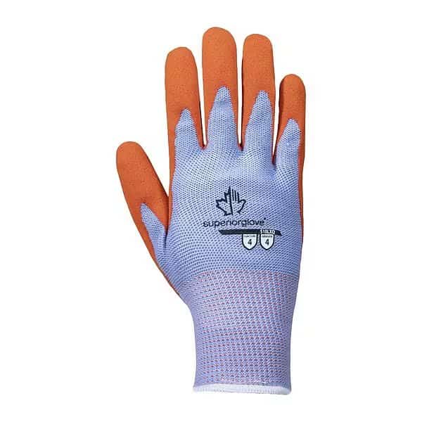 Knit Gloves, Cotton/Polyester, Rough Palm, Knit, Blue, 12 PK