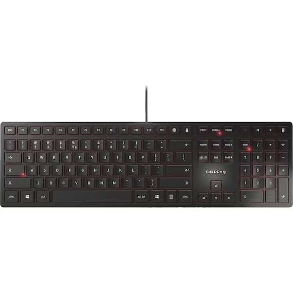 Black Usb Us Intl 104+6 Key Layout