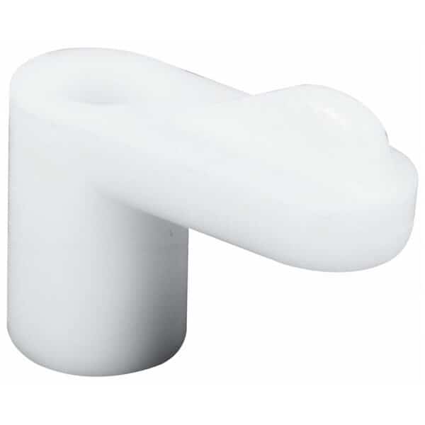 Window Screen Clip with Screw, Plastic, White