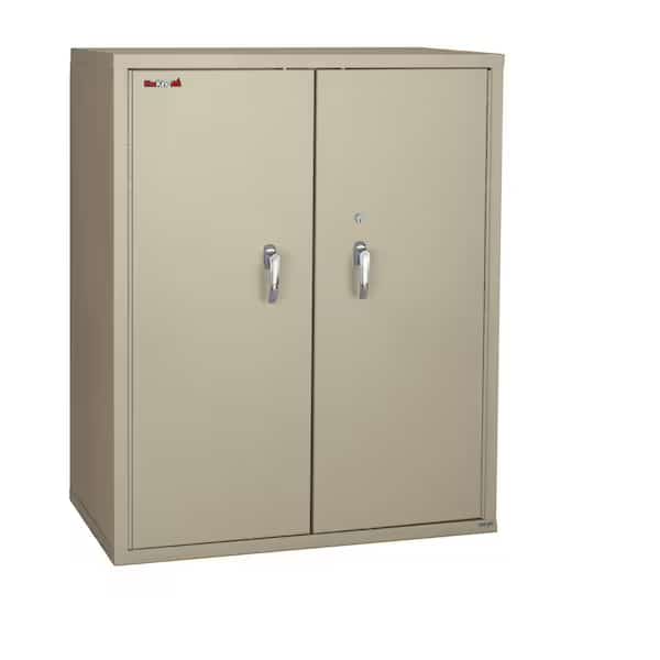 Fire Resistant, Double Door Storage Cabinet, End Tab Inserts, 44"