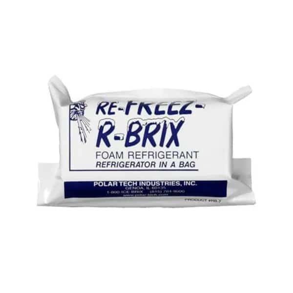 Re-Freez-R-Brix Cold Bricks, 4 1/2" x 2" x 1 1/2", White, PK48
