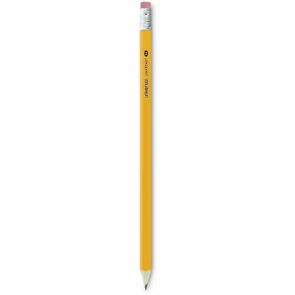 Universal #2 Pre-Sharpened Woodcase Pencil, HB #2, Black Lead, Yellow Barrel, 24/Pack