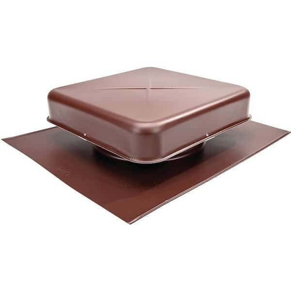 LomanCool Static Vent, 1658 in OAW, 60 sqin Net Free Ventilating Area, Aluminum, Brown