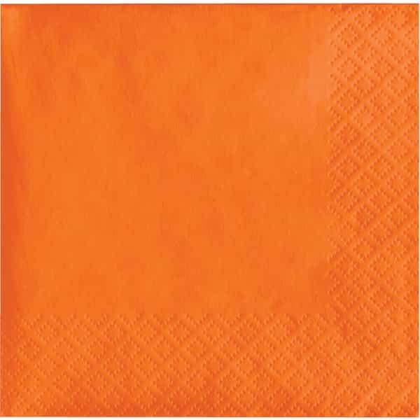 Sunkissed Orange Beverage Napkins 3 ply, 5"x5", 500PK