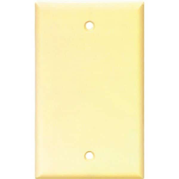 2129 Wallplate, 412 in L, 234 in W, 008 in Thick, 1 Gang, Thermoset, Ivory