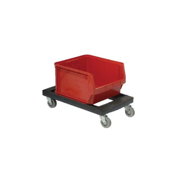 Stack Bin Dolly, D 30 In, W 18 In, Blue