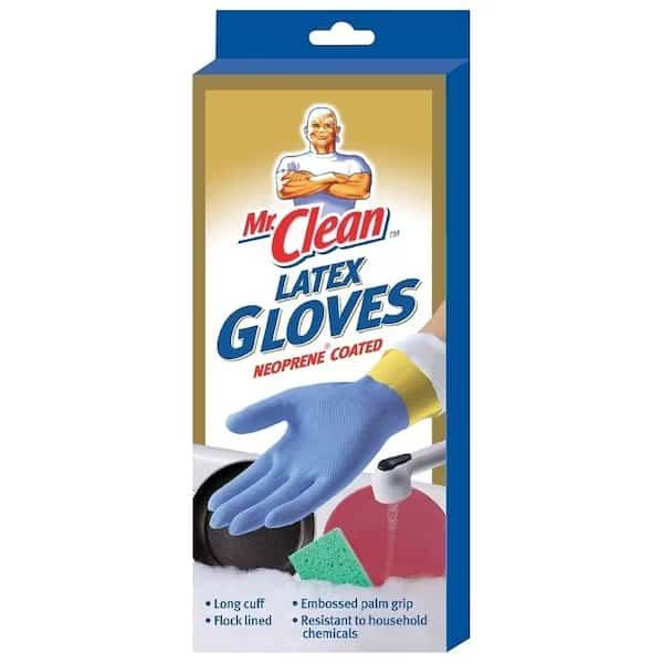 11953 HeavyDuty Protective Gloves, L, Natural Latex, Blue