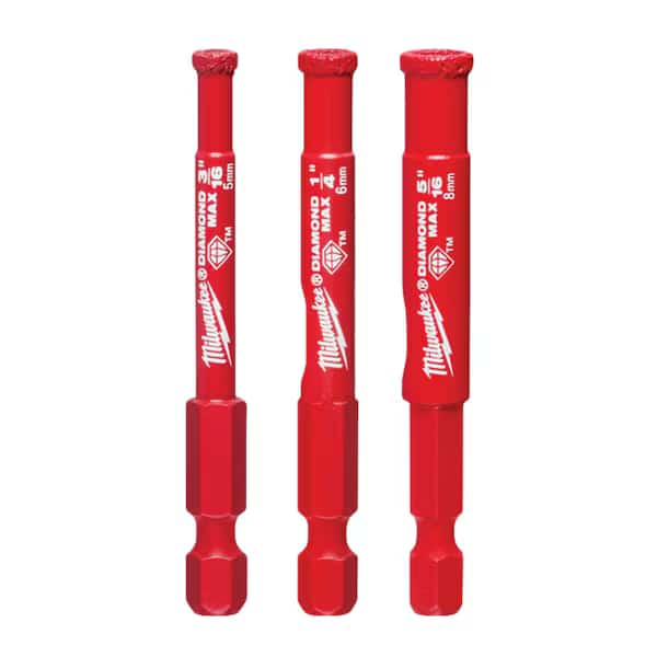 3 pc. DIAMOND MAX Diamond Grit Hole Saw