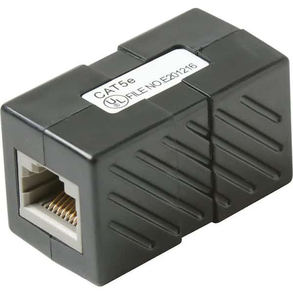 Cat5e Inline Coupler RJ45 Black