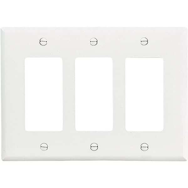 Number of Gangs: Three-gang Polycarbonate, White
