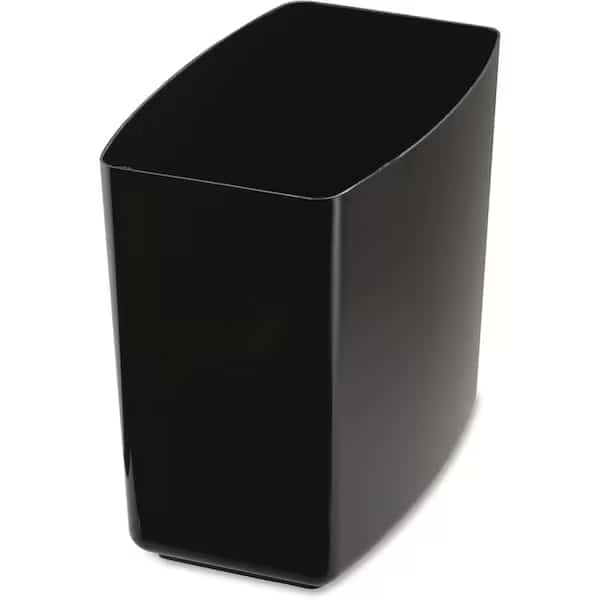 Officemate Waste Container 20 Quart Capacity Black
