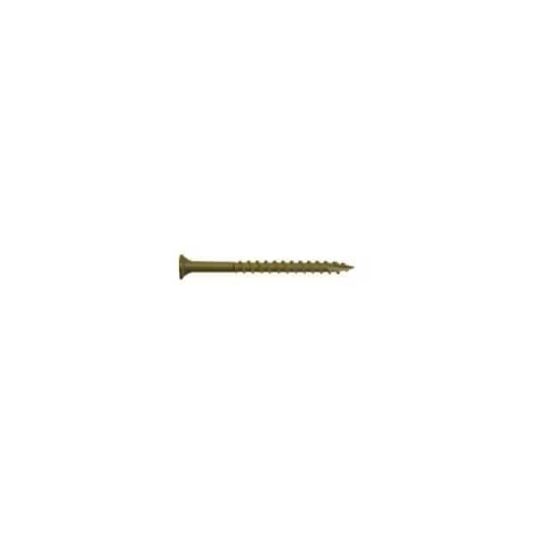Deck Screw, #7 x 1-1/4 in, Steel, Flat Head, Torx Drive