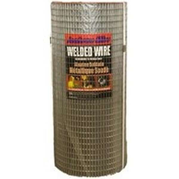 10 04 38 14 Welded Wire Fence, 100 ft L, 36 in H, 1 x 2 in Mesh, 14 Gauge, Galvanized