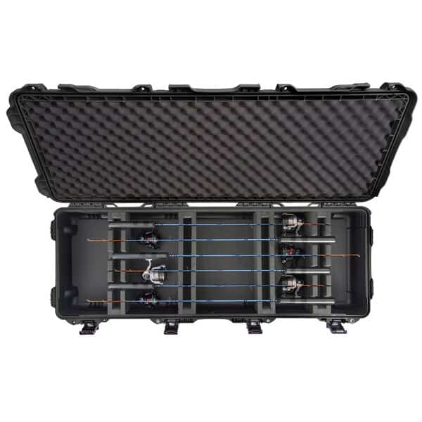 990 Case for Ice Fishing Rods w/ Foam - Black