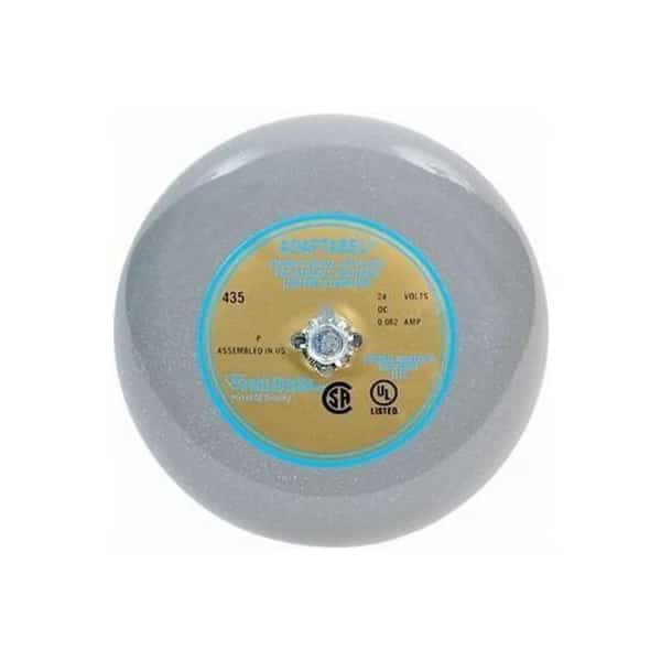 Vibrating Bell, Continuous, 12V DC, 94 dB, Steel, Surface Mount, 10 in Diameter, Indoor/Outdoor