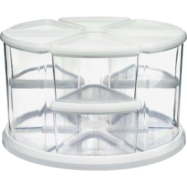 Canister Carousel Organizer,White, Mfr#: 3901CR, DEFLECTO