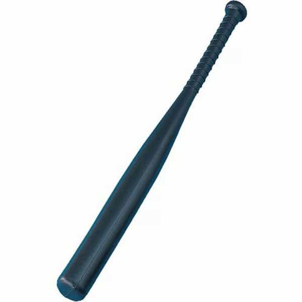 Solid Lightweight Plastic Bat, 28.5in, Black, PK6