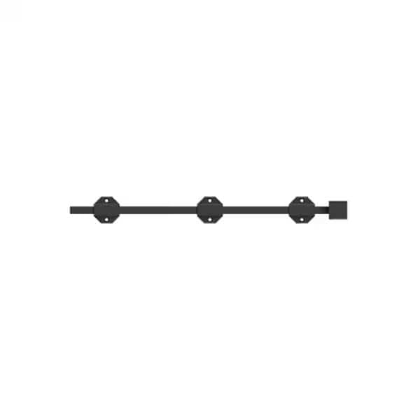 18 Modern Heavy Duty Surface Bolt; Oil Rubbed Bronze Finish