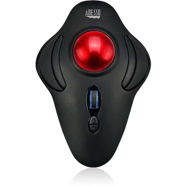 Adesso 2.4Ghz Wireless Programmable Ambidextrous Ergonomic Trackball