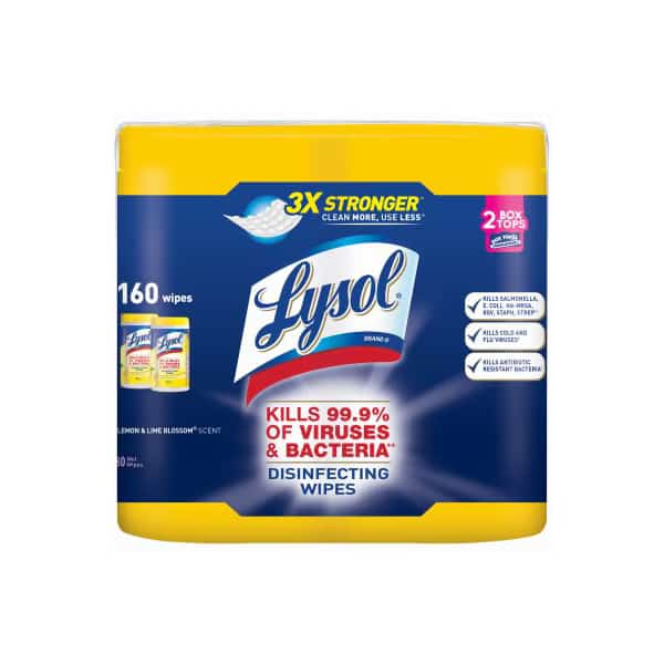 2PK 80 CT Lysol Wipes