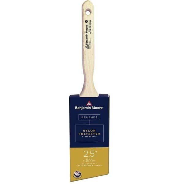 Paint Brush, Firm Brush, 21516 in L Bristle, NylonPolyester Bristle, Angle Sash Handle