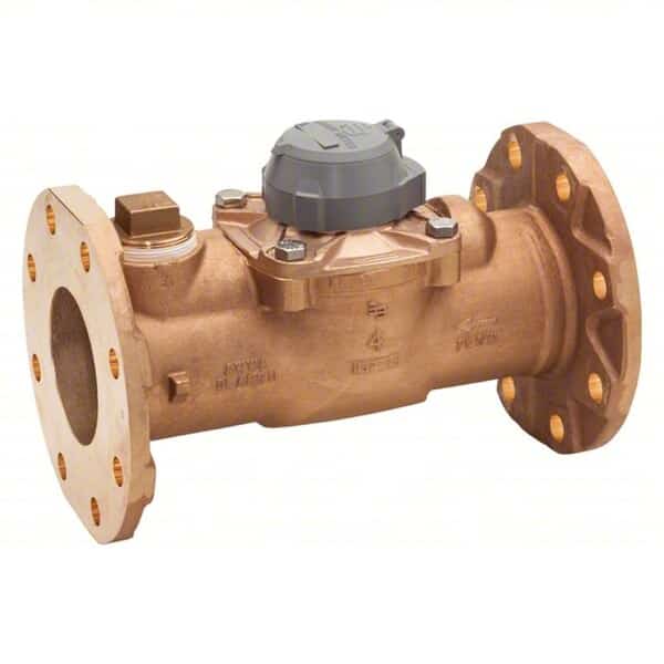 Lead-Free Bronze Turbine Flow Meter, BADGER, Mfr# 108-1056