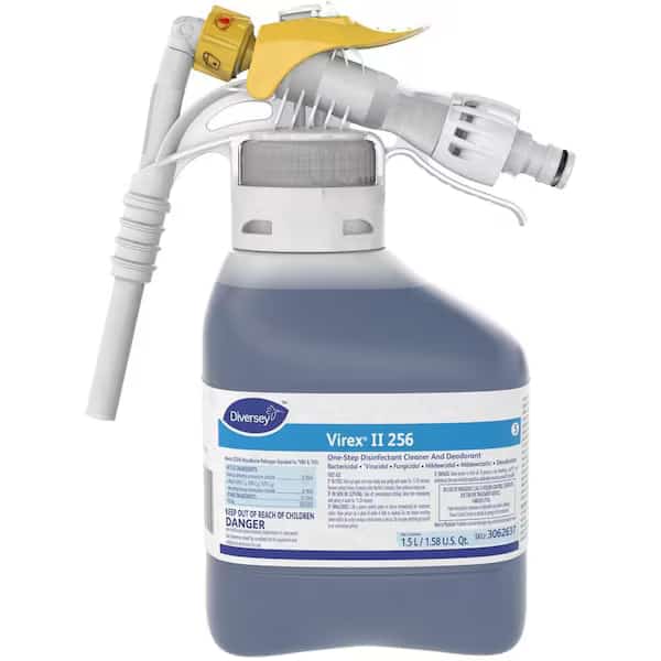 One Step Deordorizing Cleaner and Disinfectant Concentrate, 1.5L Hose End Connection Bottle, 2 PK, Diversey, Mfr#: 3062637