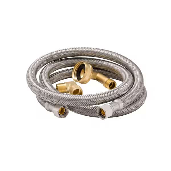 Dishwasher Connector, Ss 3/8Od x 3/8Od x 48 PK6