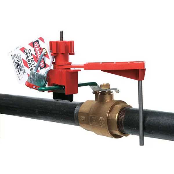 Ball Valve Lockout, Fits Handle Size 1