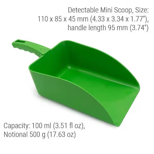 Mini Scoop, 4.33 in L, Green, PK5