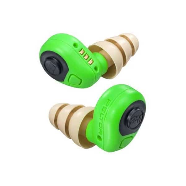EEP Rubber Vinyl Electronic Ear Plugs, Multiple Shape, 23 dB, 27 dB, 30 dB, Green