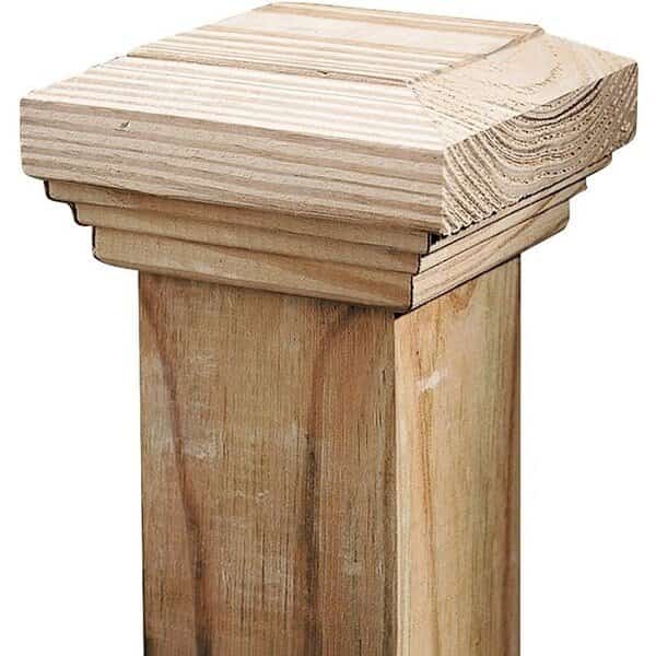 UPF 106086 Post Cap, 3-1/2 x 3-1/2 in Post/Joist, 4 in L, 4 in W