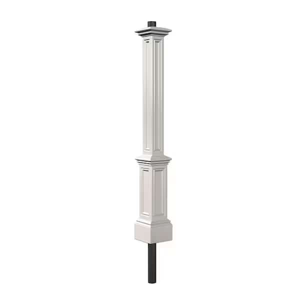 Signature Lamp Post - White w/Mount