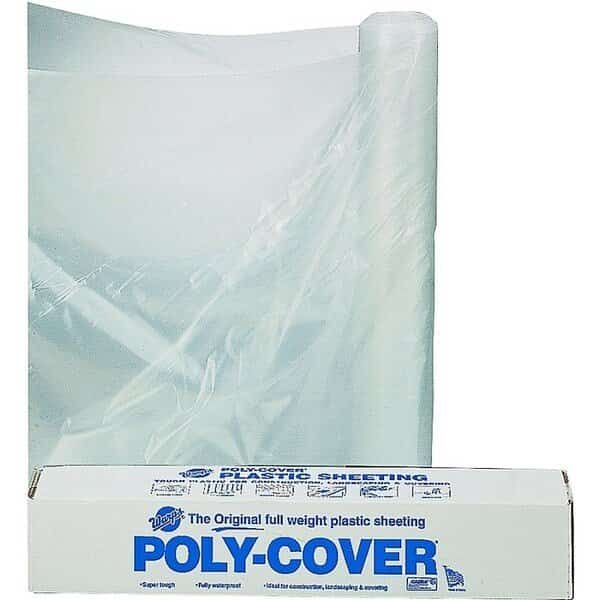 ORGILL POLY 6X12-C Poly Film, 100 ft L, 12 ft W, 6 mil Thick, Clear