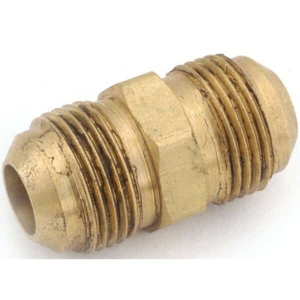 Tube Union, 38 in, Flare, Brass