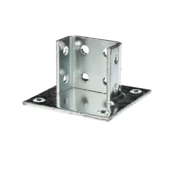Double Post Base, Square, Eg