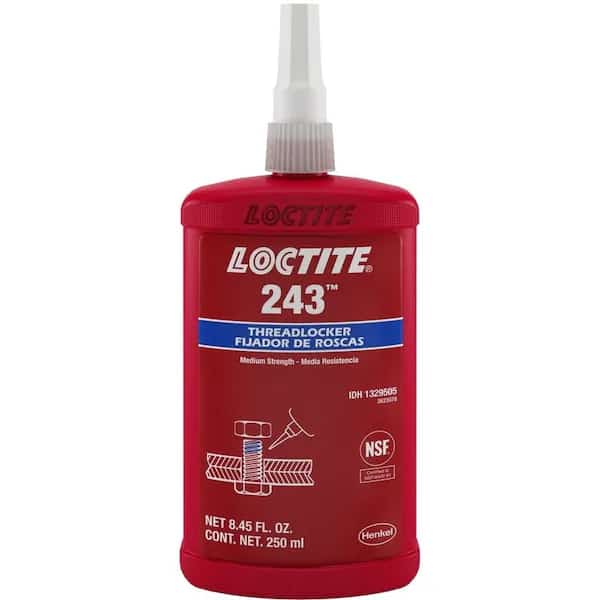 Primerless Threadlocker, LOCTITE 243, Blue, Medium Strength, Liquid, 250 mL Bottle