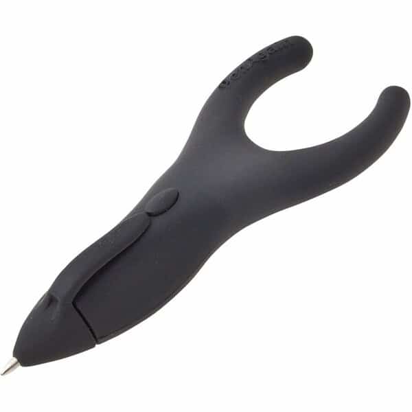 Ergo-Sof Retractable Ballpoint Pen, Black, Black Ink, PK6