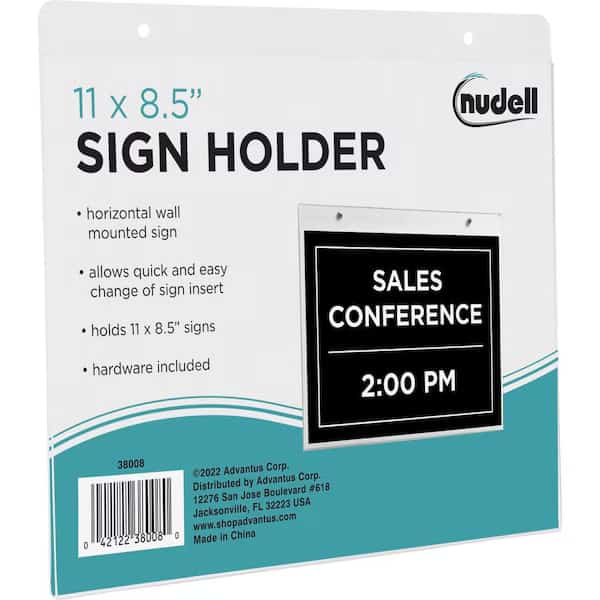 Acrylic Sign Holders, No Color