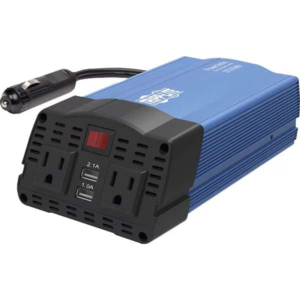 Power Verter Ultra Compact Car Inverter, Metal Case, 375W Nominal Output, 120V Output Voltage, Tripp Lite, Mfr#: PV375USB