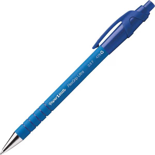 Ballpoint Pen, Retractable, Fine Point, Blue/BE PK, Paper Mate, Mfr#: PAP9560131