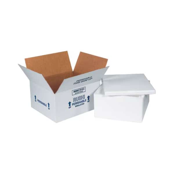Insulated Shipping Kits, 12" x 10" x 5", White, 4/Case, PARTNERS BRAND, Mfr# 225C