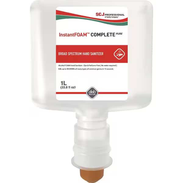 Hand Sanitizer, 1 L, Fragrance Free, PK3
