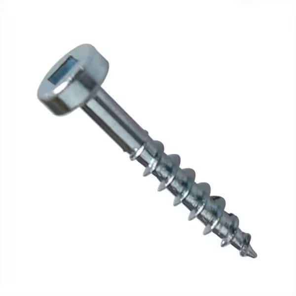 Wood Screw, #7, 1 in, Stainless Steel Pan Head Square Drive, Big Horn, Mfr#: 12608