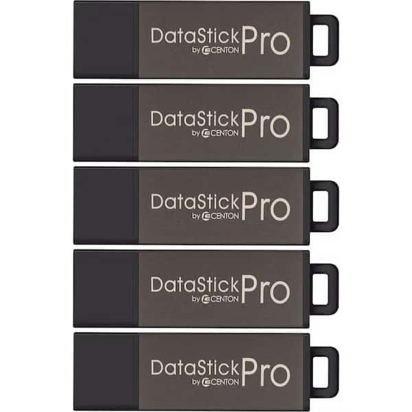 Centon Mp Valuepack Usb 2.0 Datastick Pro Grey, 8Gb, 5Pack Bulk