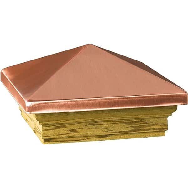 Maine Ornamental 72223 Post Cap, 3-1/2 x 3-1/2 in Post/Joist, 4 in L, 4 in W
