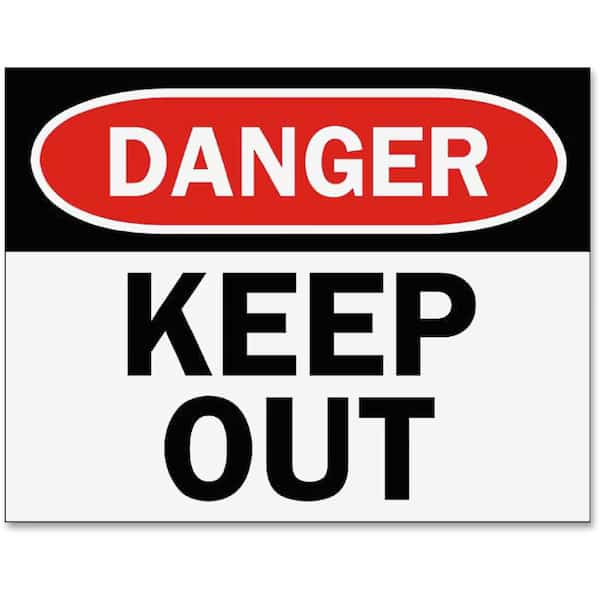 Sign Inserts, Danger Keep Out, PK6