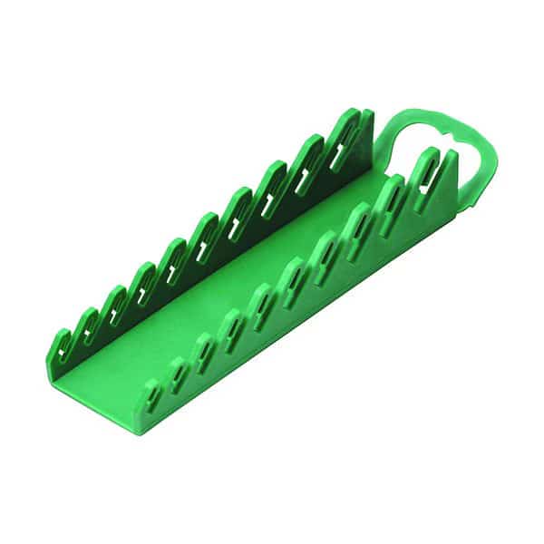 Wrench Rack, 9 Slot, 4-9/10 In. W, Green